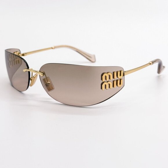 NEW MIU MIU SUNGLASSES MUA51S 5AK20P GOLD WOMEN MU A51S SMU A51 main image 7